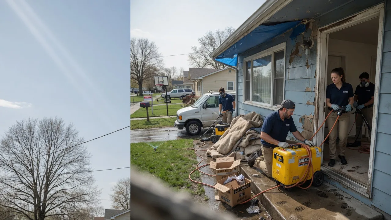 Basement Flood Cleanup in Taylorville, IL near me
